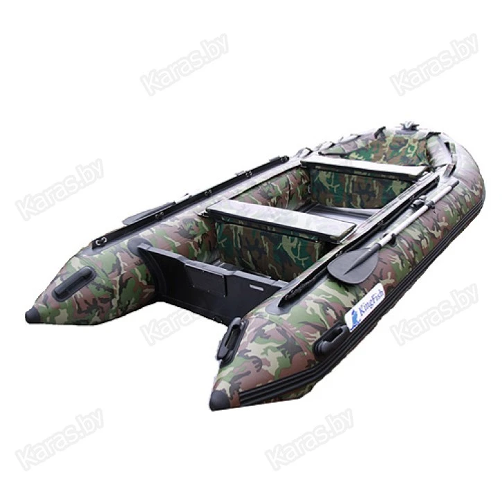 Надувная 4-х местная ПВХ лодка KingFish HDS-340AL Camo